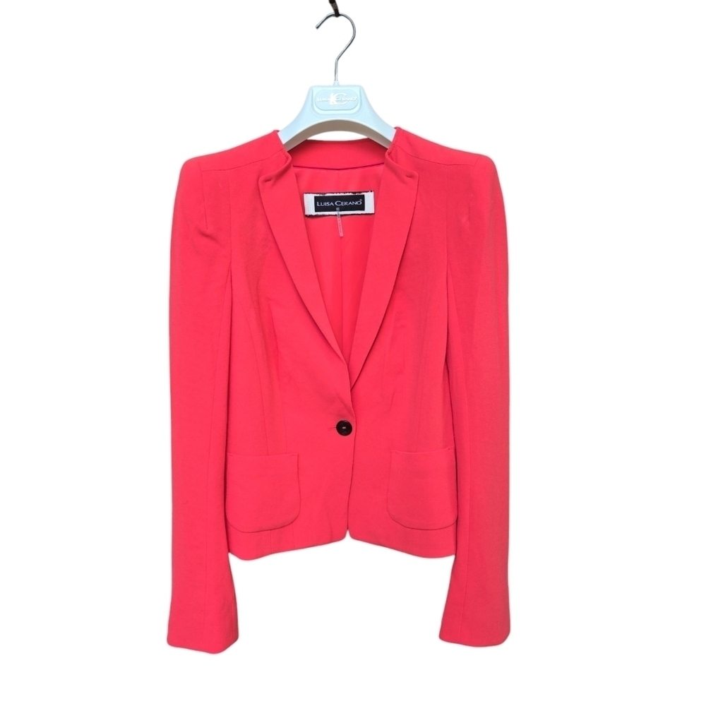 Luisa Cerrano Coral Blazer Size 4
